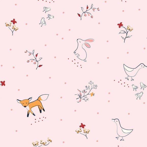 Woodsy tale modal magnetic parent favorite footie | pink (0-3M) - Picture 2 of 2